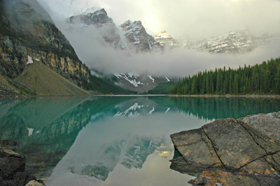 Loraine Lake In The Valley Of Ten Peaks